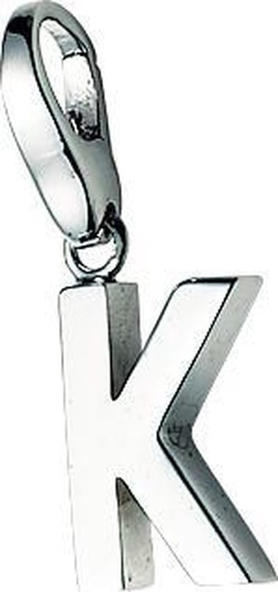 Charm | bedel | letter | K | Giorgio Martello | 925/000 sterling zilver