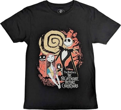 Disney The Nightmare Before Christmas - Ghosts Heren T-shirt - M - Zwart