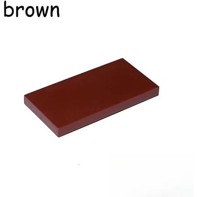 50/100 STUKS 87079 Maat 2x4 Platte Tegel 2*4 Blokjes MOC Bouwstenen Gladde Bouwstenen DOE-HET-ZELF Leergericht Creatief Speelgoed voor Kinderen 50pcs bruin