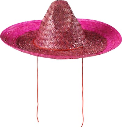 Mexicaanse sombrero roze
