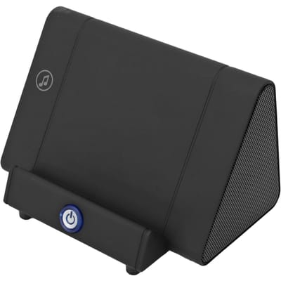 Support de téléphone portable Haut-parleur Induction Son clair Rechargeable Portable Support Haut-parleur noir
