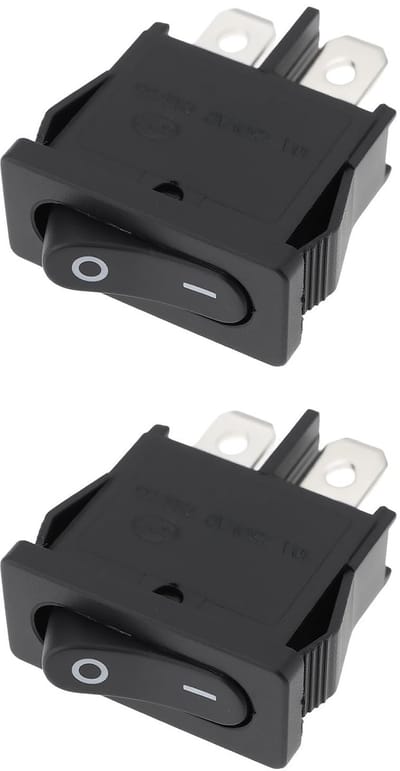 Cosensi - Dailygoods - 2 Stuks 2-Pin Slim Tuimelschakelaar voor Elektrische Apparatuur
