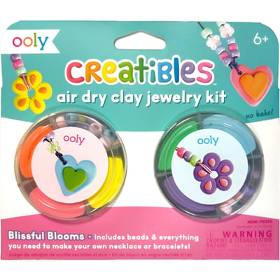 Ooly - Creatibles - Air dry clay kit - Jewelry kit - Blissful Blooms