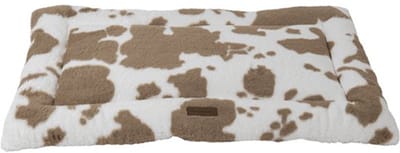 Animal Boulevard Ab10751 - Manden En Kussens - Hond - Ab Cow Plush Bench Kussen Wit/mokka-xxl 119x73cm - Maat: Xxl - 205204