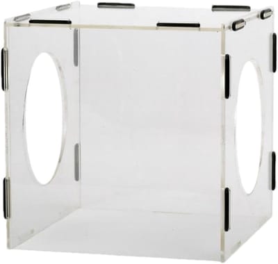 Stofbox Slijpmachine - Stofvrije Werkplek - Stofbeheer - Transparant Acryl - 20 x 20 x 20 cm - Transparant