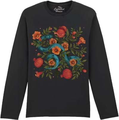 Slang Bloemen Serpentine Blossom The Coloured House Longsleeve T-shirt XXL