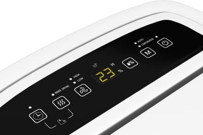 Klarstein DryFy 20L luchtontvochtiger - 400 W, 20 l/dag, reservoir van 5 l, stil met 46 dB, automatische ontvochtiging, modus voor het drogen van was, timer, voor thuis, slaapkamer, badkamer, kantoor, elektrische luchtontvochtiger, wit