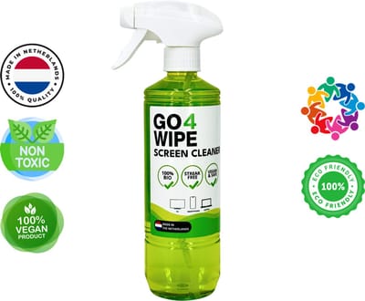 Nieuw! Verbeterde formule – Go4Wipe Regular 500ml Screencleaner