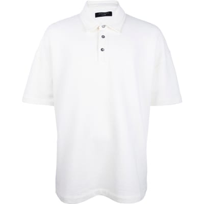 AllSaints Easton Ss Polo Chalk White Size: L | Polo Shirts Outlet | Heren | Ecru