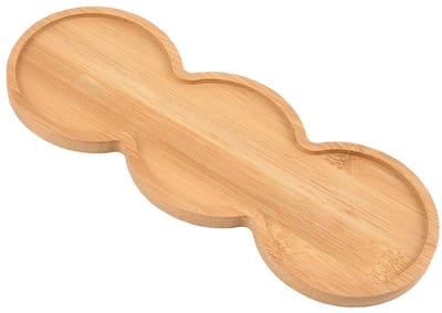 Bamboe Plantenschotel 22,5 x 8,5 cm Succulenten Pots Houder Drainageschotel Ronde Houten Zout Peper Molenschotel Plantenplaten voor Bloempotten Thuis Keuken Tuin Binnen Buiten