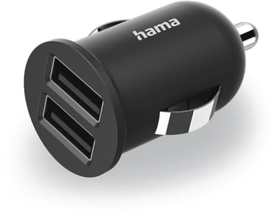 Hama 12W Auto oplader - 2x USB-A -