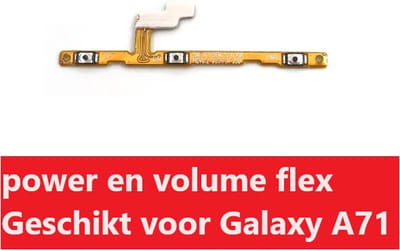 Togadget® - geschikt voor Samsung Galaxy A71 power en volume Flex Kabel - aan uit knop - volume up volume down
