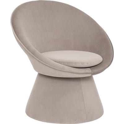 Eazy Living Velvet Fauteuil Charlena Grijs