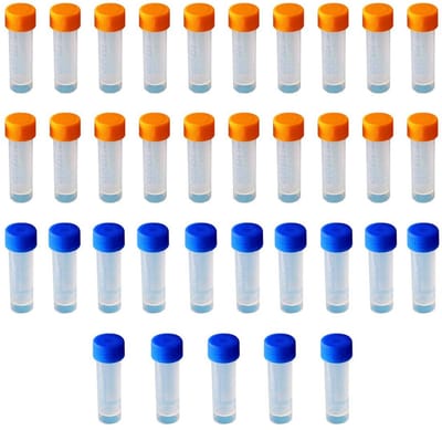 Dailygoods- Cryobuisjes 5ML - Kunststof Buisjes met Deksel - Afgesteld met Markeringen - Voor Laboratorium - Geschikt voor Lage Temperatuur - Eenvoudige Bediening - Monsterbuisjes