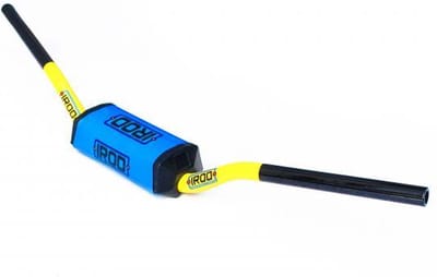 stuur zonder bar irod geel foam bescherming blauw voor motor cross enduro tt nieuw