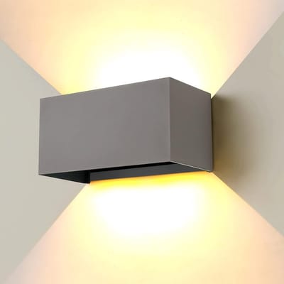 Led-wandlamp 24W voor binnen en buiten - IP65 waterdicht, warmwit licht, instelbare up-down lichtstraal