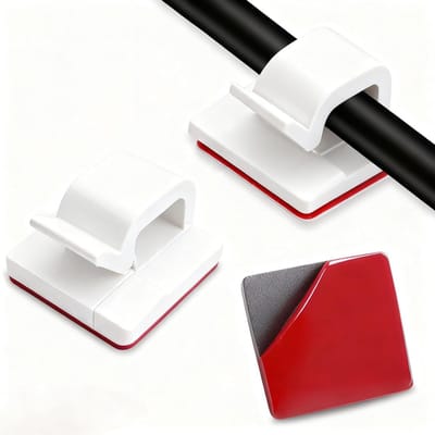 110 Stuks Zelfklevende Kabelbeheersclips voor Kabels, Organisator voor TV, PC en Laptop, Ideaal voor Thuis en Kantoor