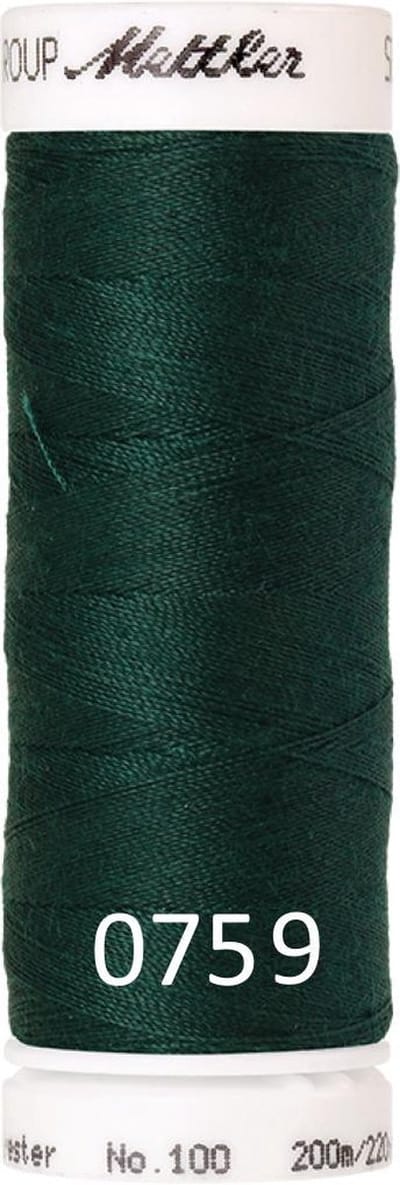 Amann Mettler Seralon Naaigaren – Spruce Forest (0759) – 200 m – No. 100 – 100% Polyester – Per Stuk