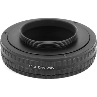 NEWYI M52‑M42 17‑31mm Camera Verstelbare Scherpstelling Helicoid Adapter Macro Verlengbuis black