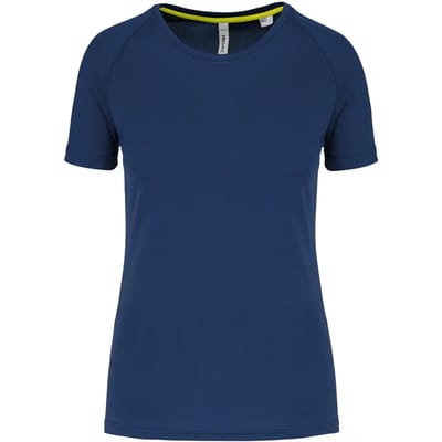 PROACT® Gerecycled damessport-T-shirt met ronde hals PA4013 - Sporty Navy - XS
