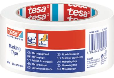 Markeringstape tesa® Professional 60760 PV1 50mmx33m wit | 6 stuks