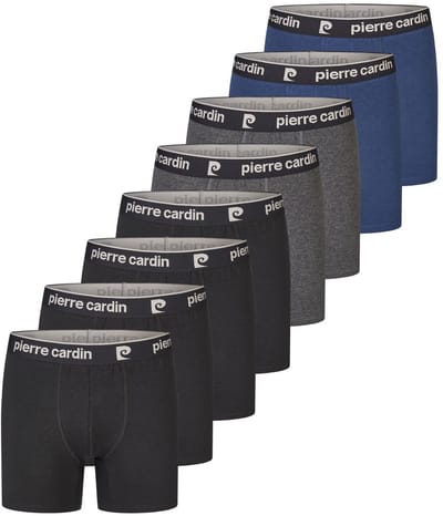 Pierre Cardin Heren Boxershorts 8 Pack Basic Trunks Veelkleurig 3XL Heren ondergoed - Labelvrije Comfort