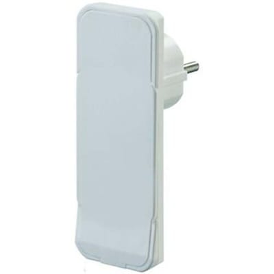 Bachmann CEE 7/7 geaarde stroomstekker | haaks (plat) zonder hendel | wit