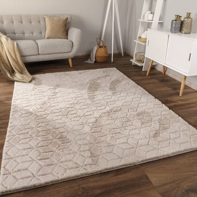 Paco Home Tapijt Bubbel Woonkamer Slaapkamer Hoogpolig bont Geometrisch ontwerp 3D 120x160 cm
