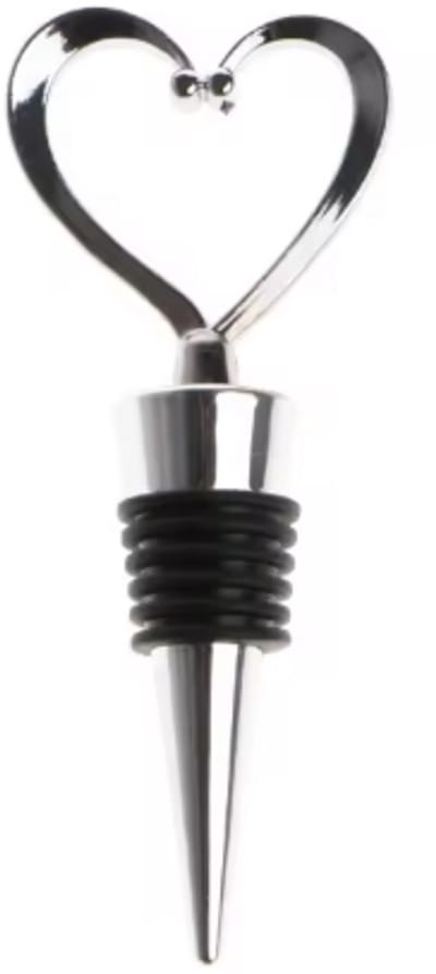 Scoby - Wijnstop - Hartvormige Wijnfles Stopper - Wijndop - Wine Stopper - 4 Stuks - Valentijnsdag - Cadeau