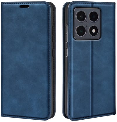 MobyDefend Hoesje - Geschikt voor Xiaomi 15T - Luxe Wallet Bookcase (Magnetische Sluiting) - Blauw