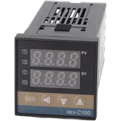 Ensemble Thermostat PID Numérique Réponse Rapide Poulailler LED Contrôleur de Température Module Relais Capteur de Température Type 1 black