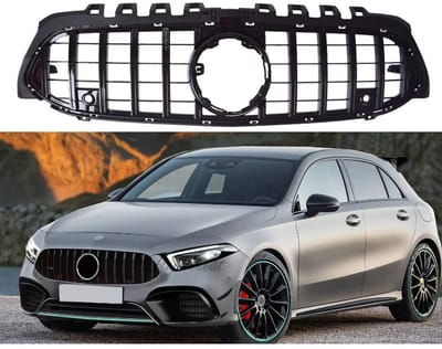 GT Grill Compatibel met Mercedes A-Klasse W177 V177 2018-2023 zwart