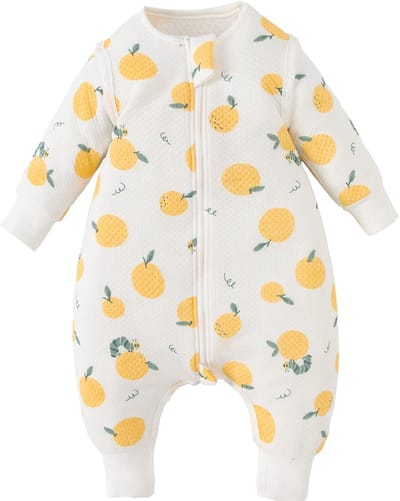 Slaapzak met Mouwen en Pijpen voor Baby's, 1,5 TOG, Uniseks, Ademend en Comfortabel