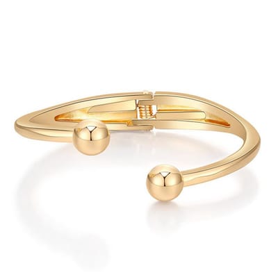 Marama - armband Ayla Goud - damesarmband - stainless steel - gold plated - nikkelvrij - scharnier sluiting - feestelijk