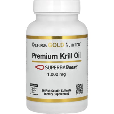 Premium Krillolie met Superbaboost, 1.000 mg, 60 Visgelatine Softgels