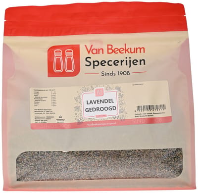 Van Beekum Specerijen - Lavendel Gedroogd - 300 Gram (hersluitbare stazak)