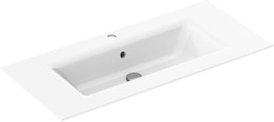 Saqu Fluente Wastafel 1 bak 1 krg 101x51x1 cm Glans Wit