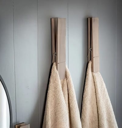 Dutchers® Decoratie Wasknijper - Handdoekhouder - Handdoekrek - Handdoekstang - Ophanghaak - Wasknijpers Handoekhouders - Badkamer Accessoires