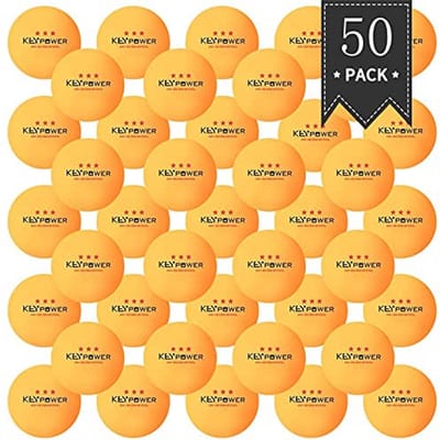 50 stuks professionele pingpongballen voor trainingen en spellen - tafeltennisballen van 3 sterren kwaliteit