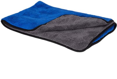 Glossio Mega Dry XL Microvezel Droogdoek Blauw/Grijs 60x90cm 800gsm voor Snel en Veilig Drogen