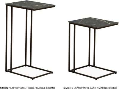 Maxfurn - Laptoptafel | hoogte 68cm | Zeer krasvast | Kleur: Mable bromo