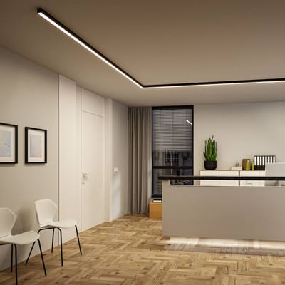 Paulmann lichtlijst Linion, zwart 1 m Master ZigBee-transformator