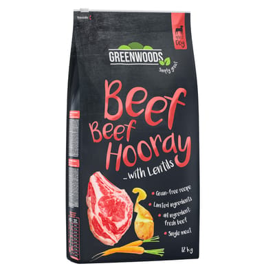 2x12kg Rund met Linzen, Aardappel en Wortel Greenwoods Hondenvoer