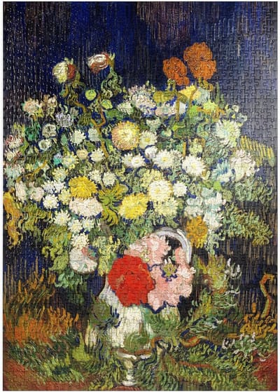 MyPuzzle Boeket Bloemen In Een Vaas (1890) Van Vincent Van Gogh - Premium 1000 Stukjes Puzzel - MyPuzzle speciale collectie van Aepyornis