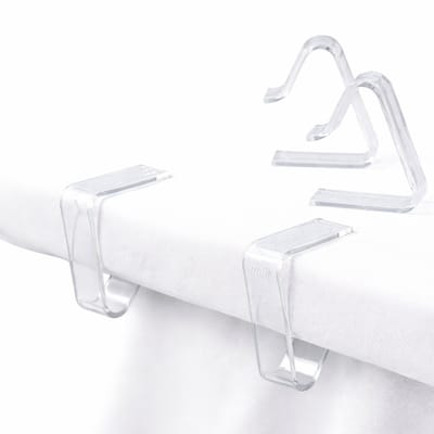 Tafelkleed Klemmen I Tafelkleed Clips I Tafelkleed Vastzetten I Voor Tafeldikte 3,5 - 5 CM I Transparant I 4 Stuks