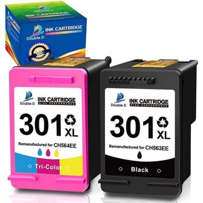 301 XL Remanufactured Cartouches d'encre Remplacement pour HP 301 301XL pour Deskjet 1010 1050 1510 1512 2050 2050A 2510 2540~[407]