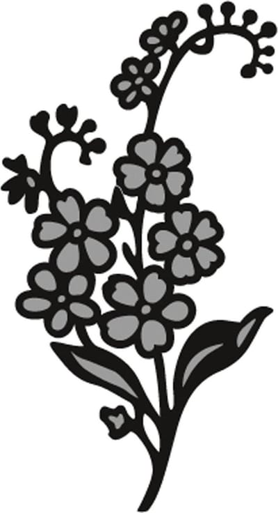 Marianne Design Craftable Mal Tinys forget me not CR1307