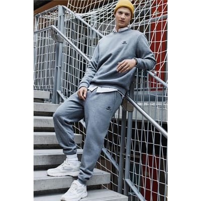 Heren Katoen-polyester Fleece Sweatshirt en Broek Set