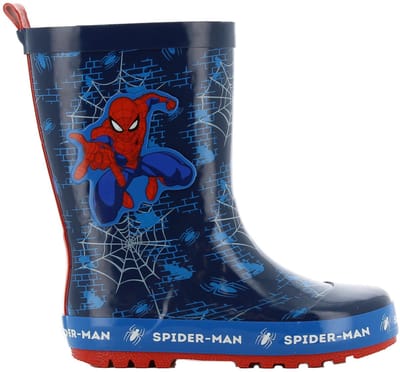 Spiderman - Regenlaarzen kinderen van 2 tot 8 jaar - Rubberen kinderlaarzen - Regenlaarsjes voor jongens - Maat 24 - Blauw