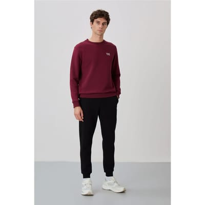 Heren Katoen-Polyester Fleece Sweatshirt en Broek Set